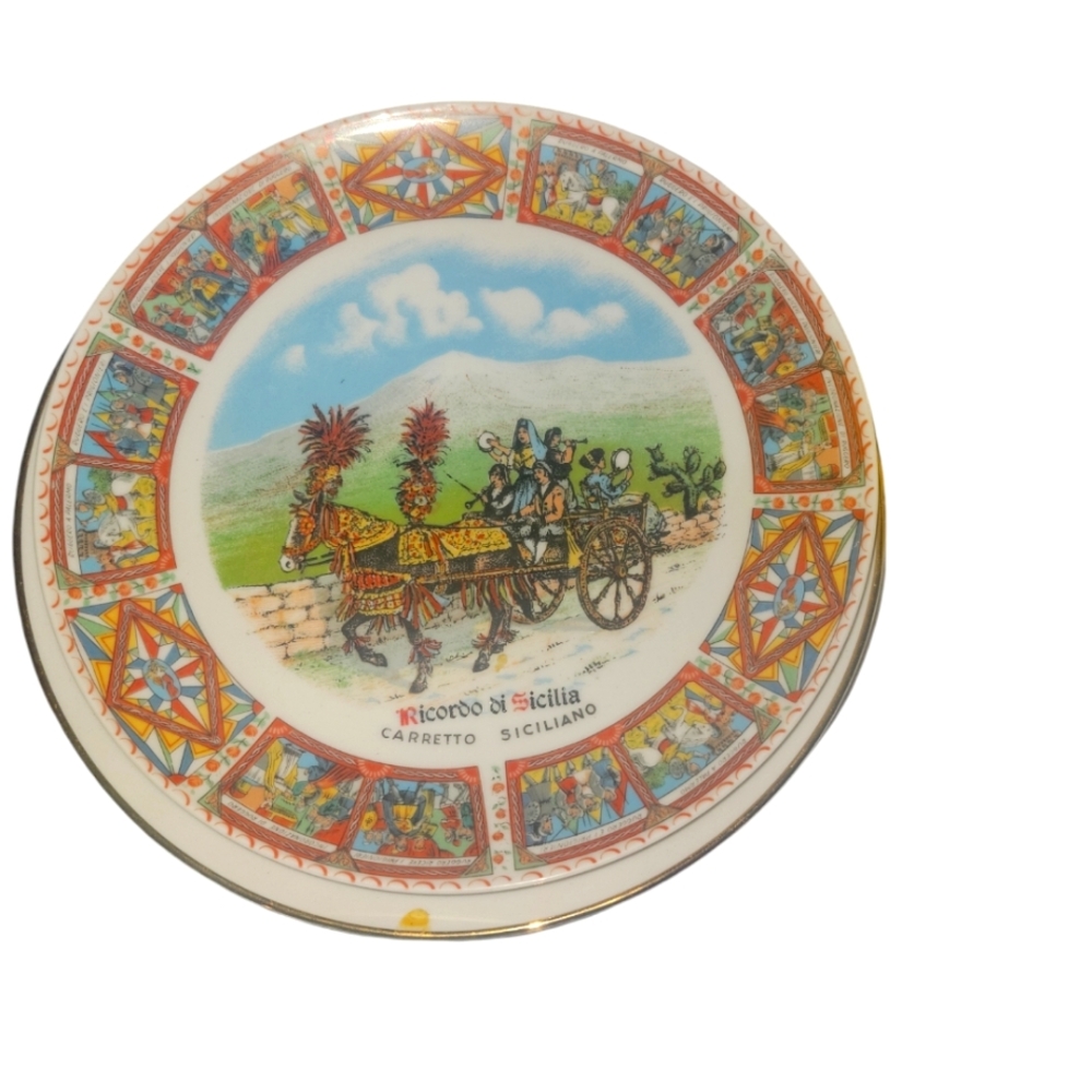 Heinrich Germany souvenir collector plate Sicily